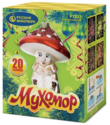 Мухомор Батарея салютов купить в Симферополе | simferopol.salutsklad.ru