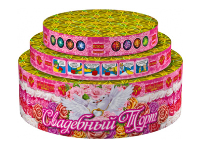 Свадебный торт Комбинированный Фейерверк купить в Симферополе | simferopol.salutsklad.ru
